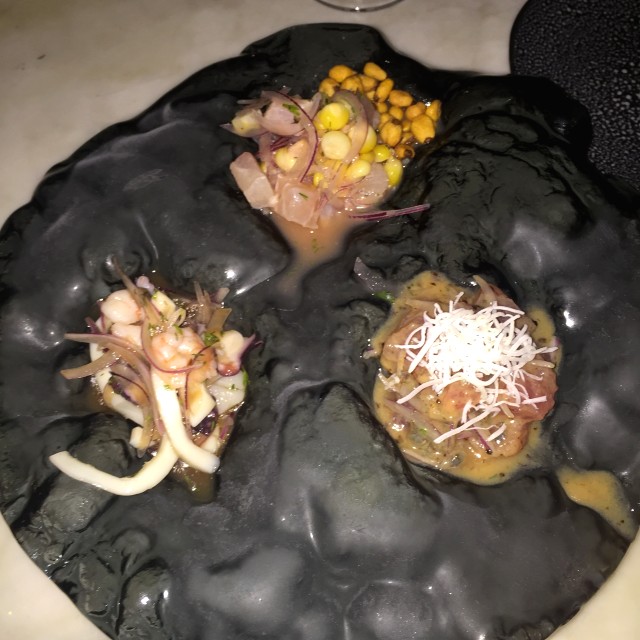 Trío de ceviche