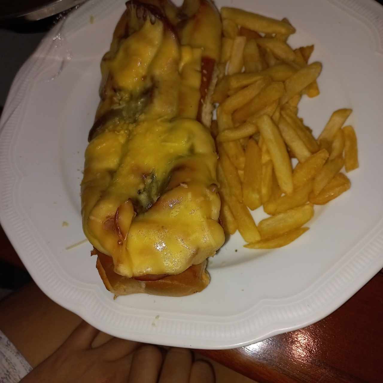 Hog dog  con queso