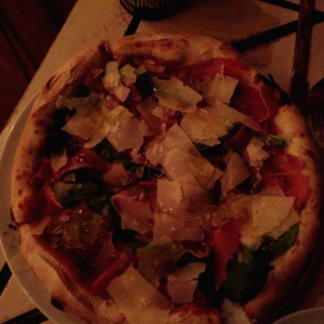 Pizza de prosciutto