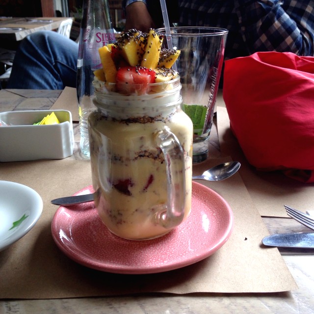 Parfait chia y mango