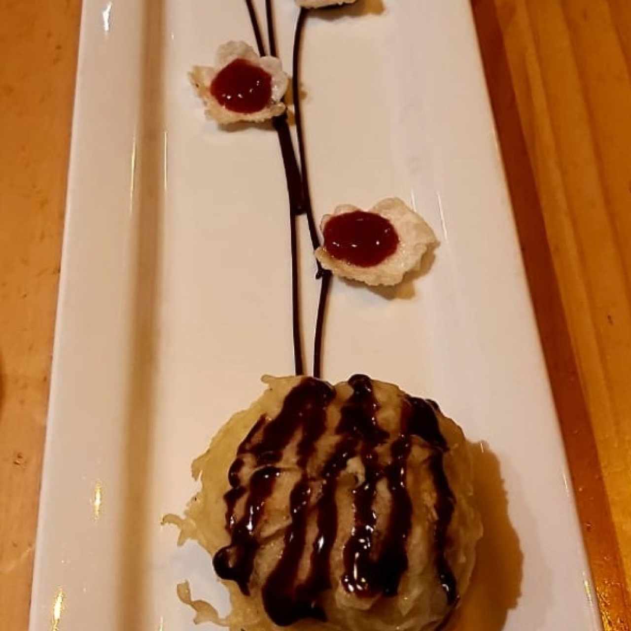 helado frito