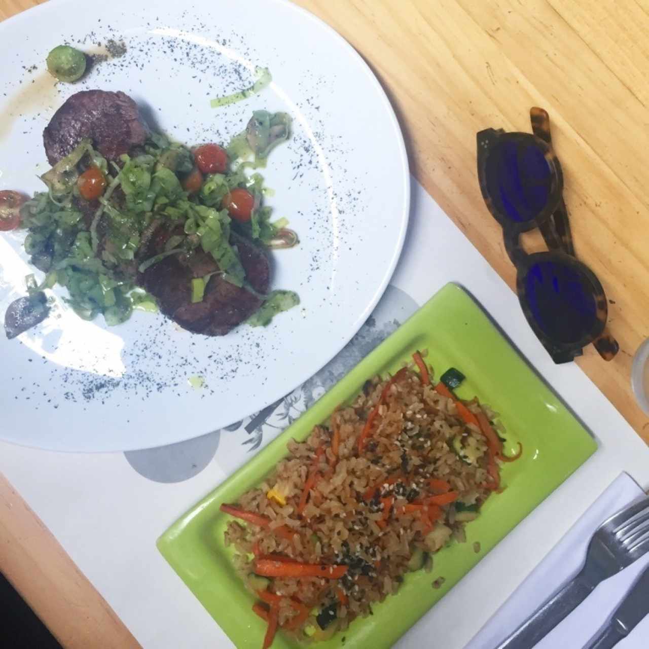 Lomo Bruna + arroz integral con vegetales