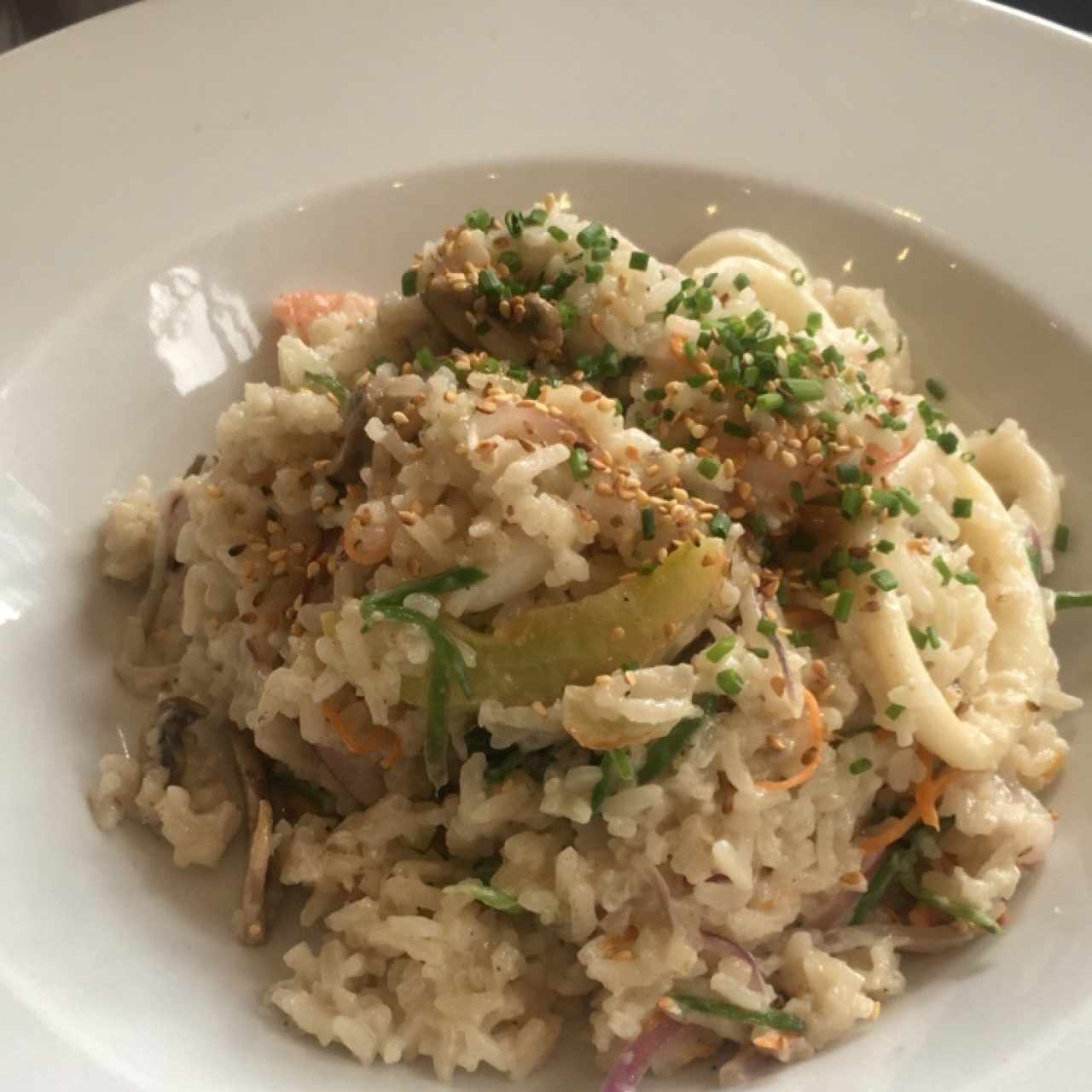 Risotto Mariscos y Coco 