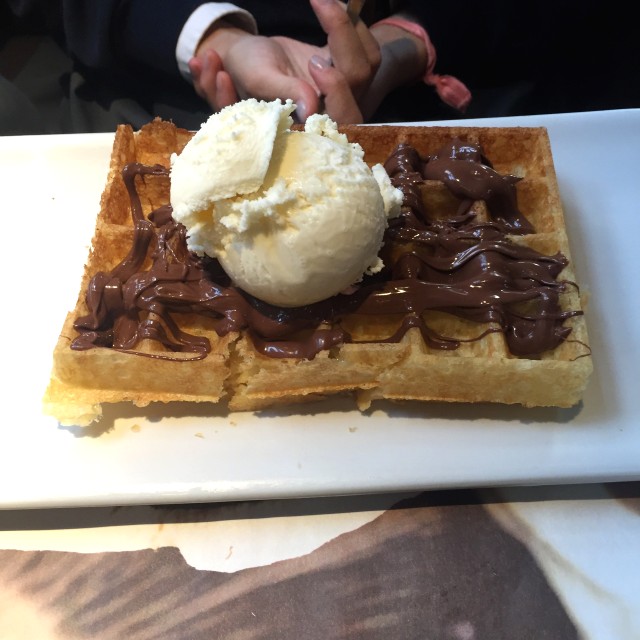 Waffle de nutella 