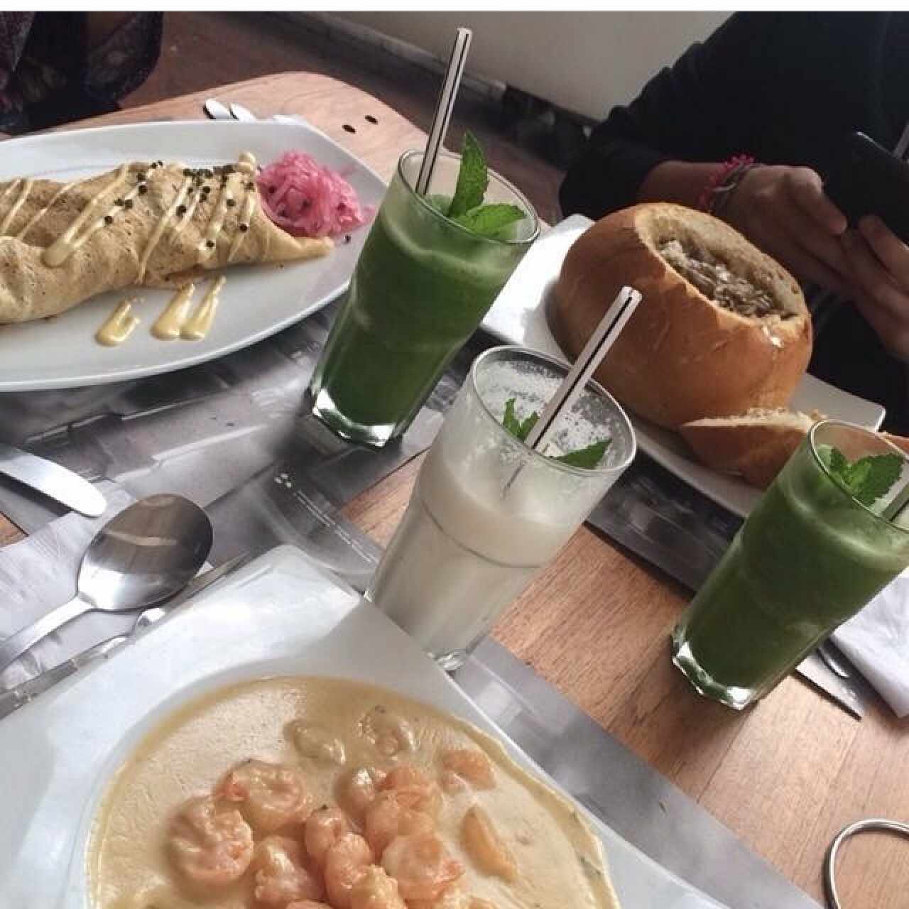 pankook crepe de camarones