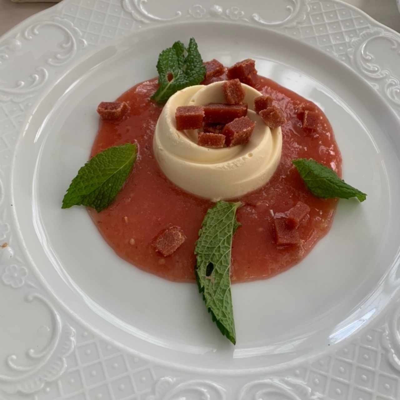 Flan de queso de cabra