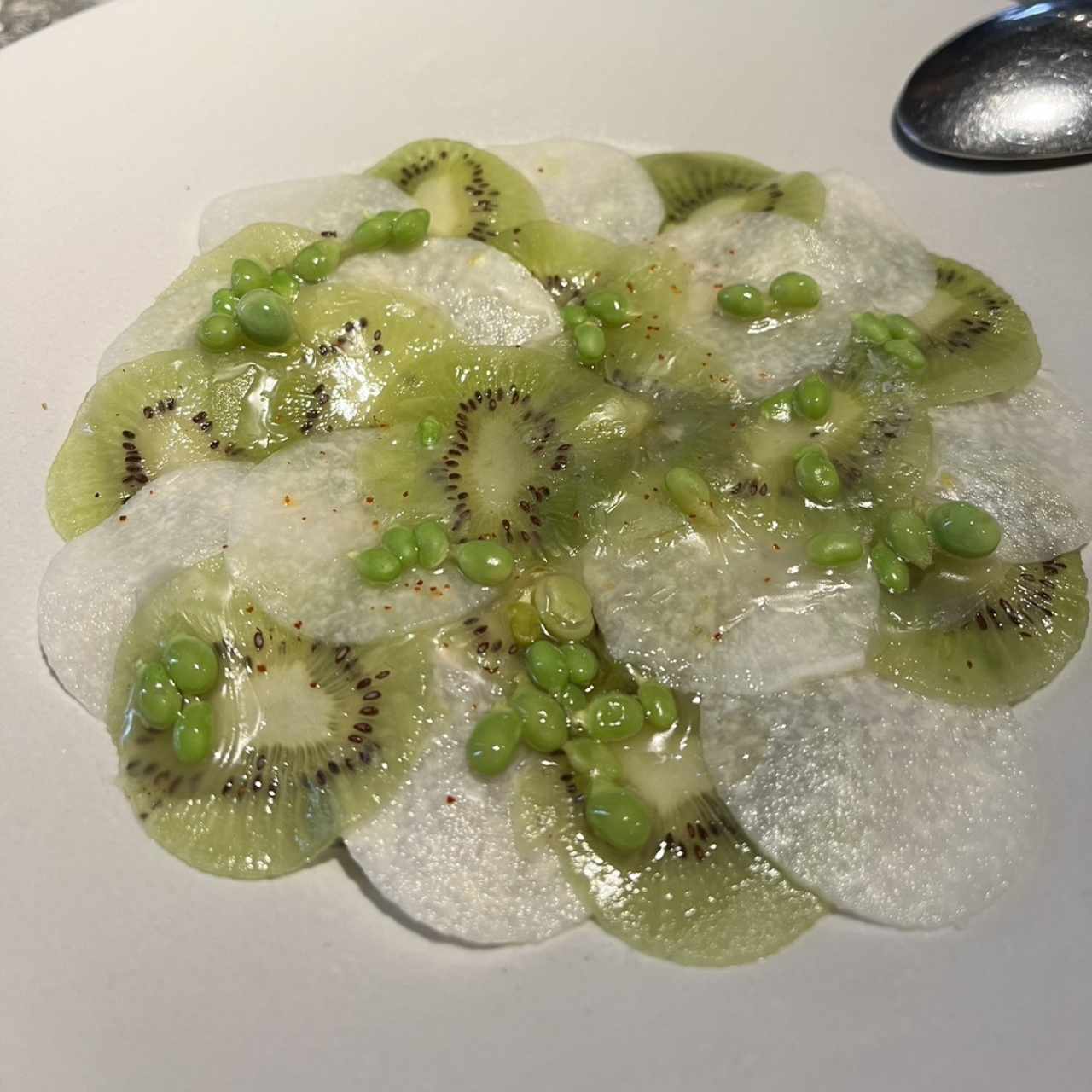  Cangrejo con jícama y kiwi
