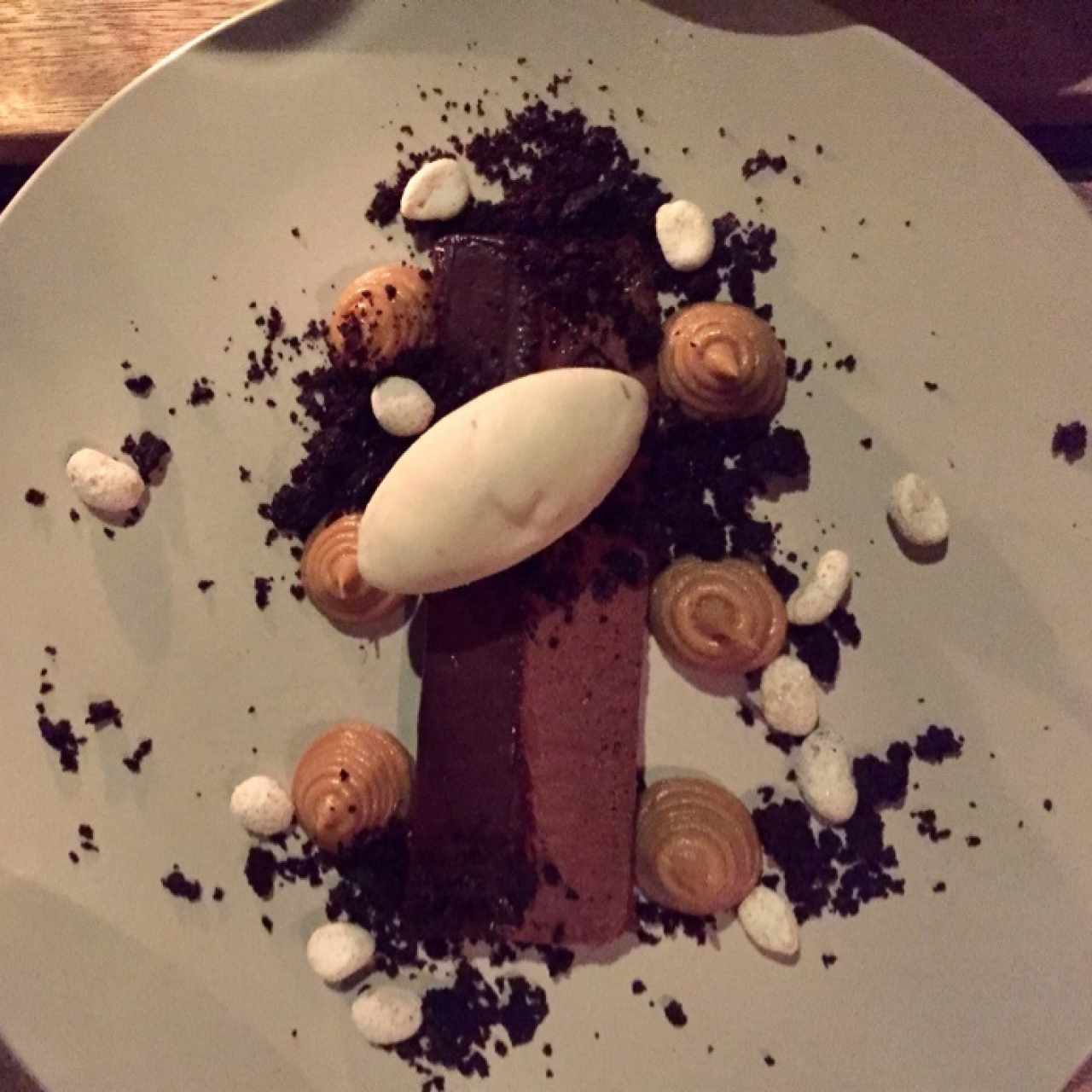 postre de chocolate