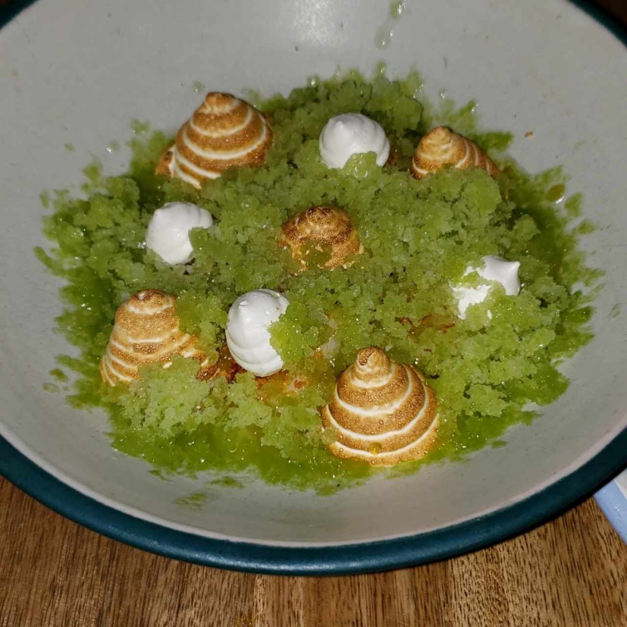 Postre de guanábana con merengue