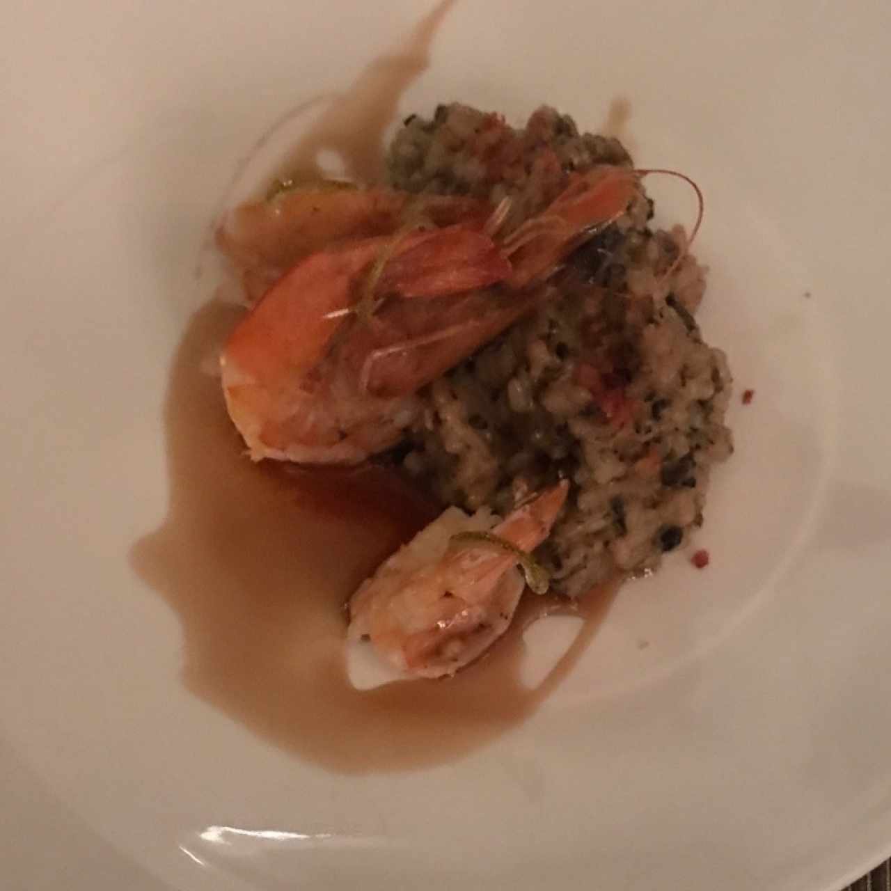 Arroz cremoso con langostinos 