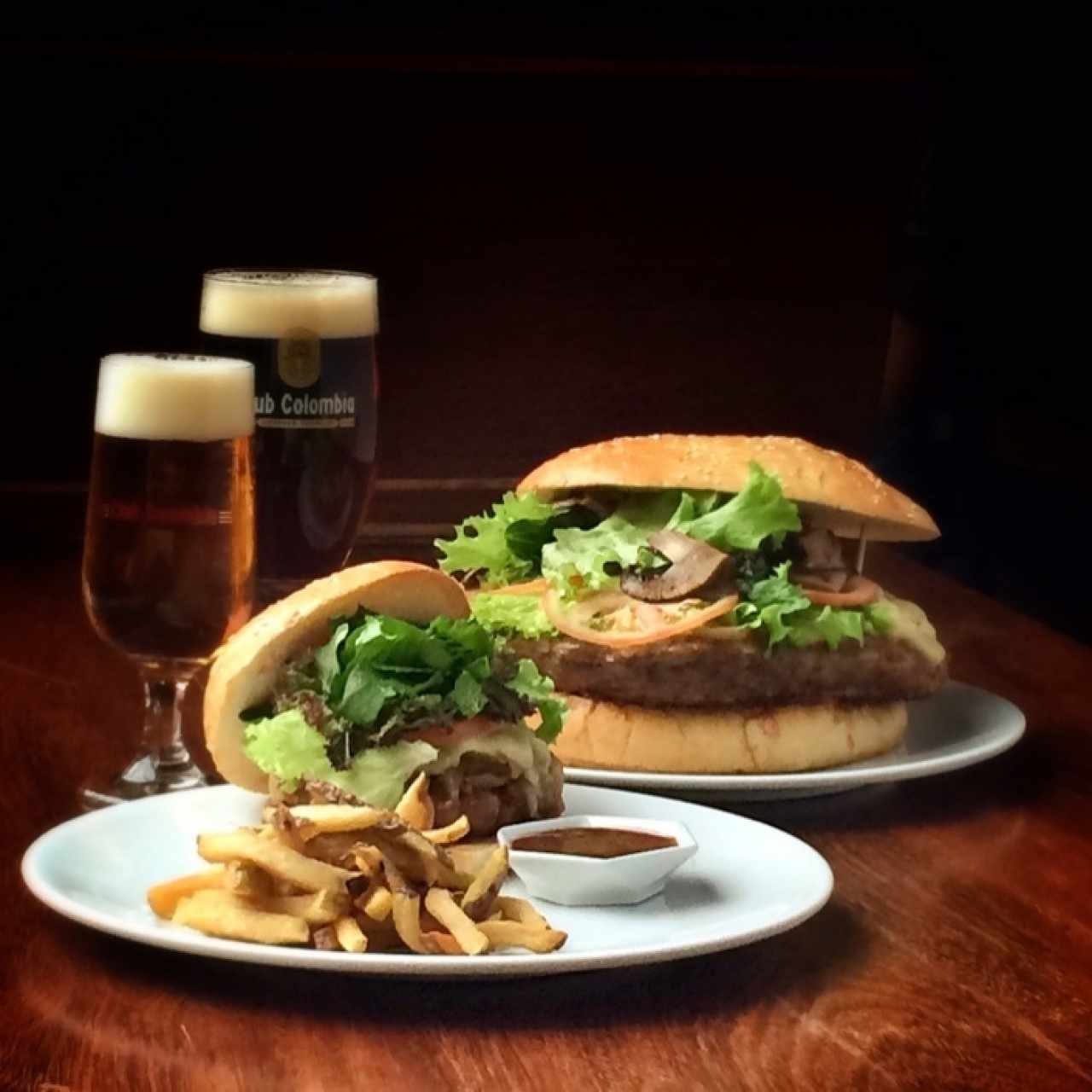 hamburguesa de 2kg vs normal