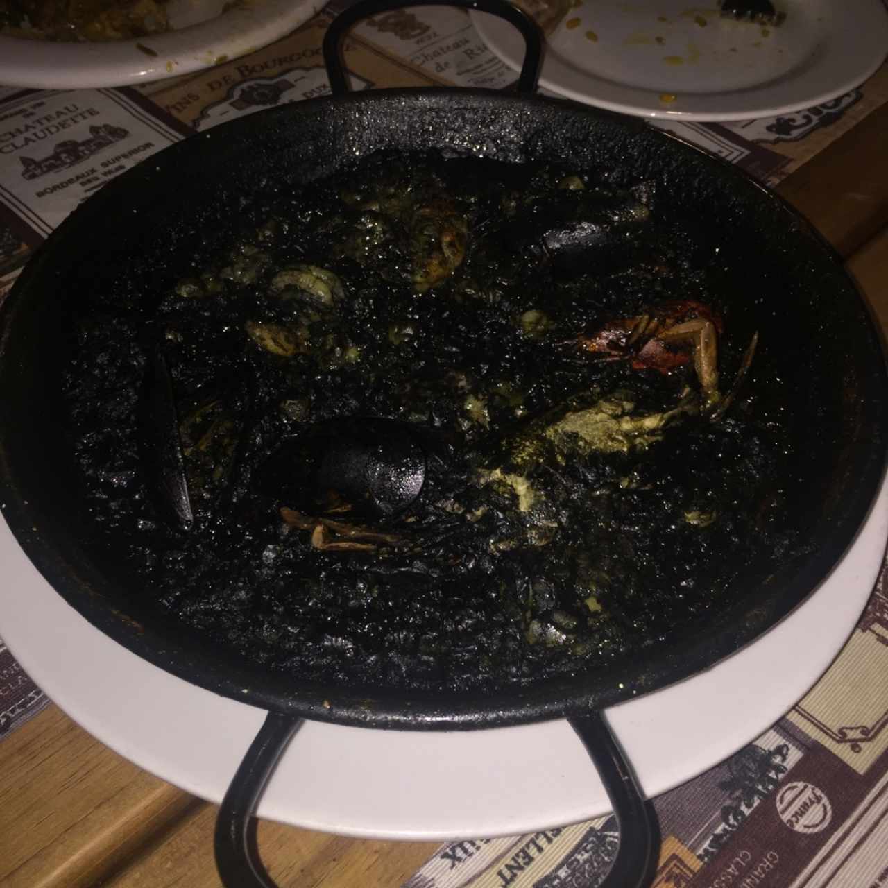 Arroz negro con cepia
