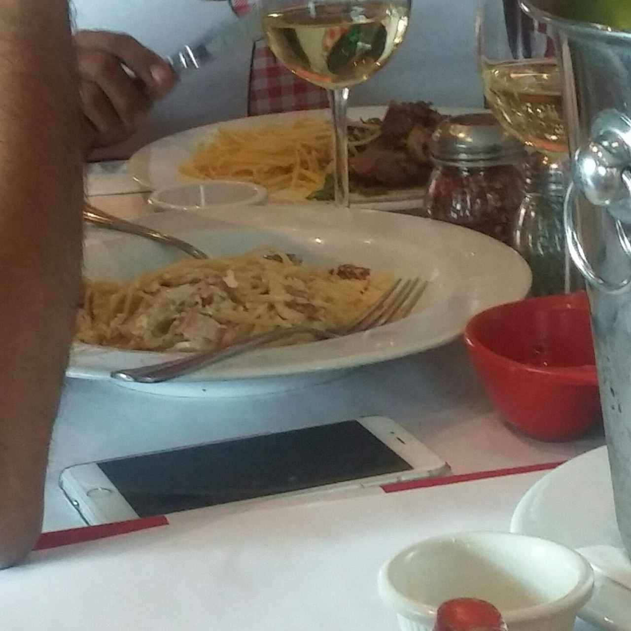 pasta y tocineta