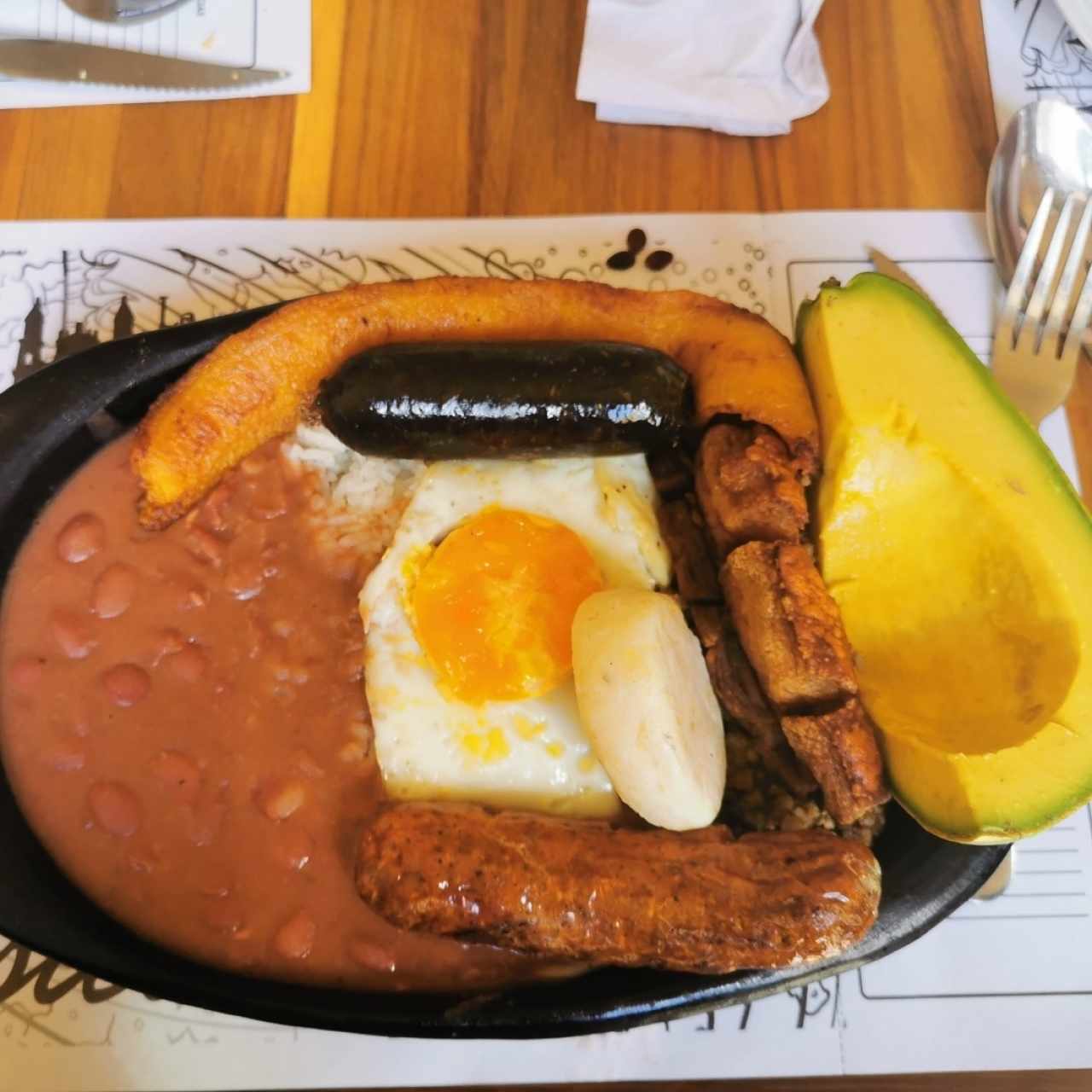 Bandeja Paisa. 