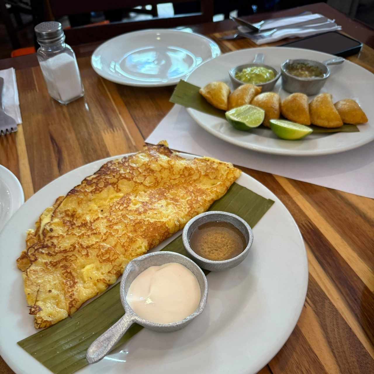 Empanadas , arepa de choclo