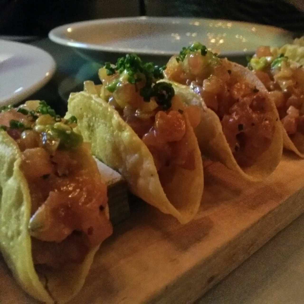 Tacos de salmon