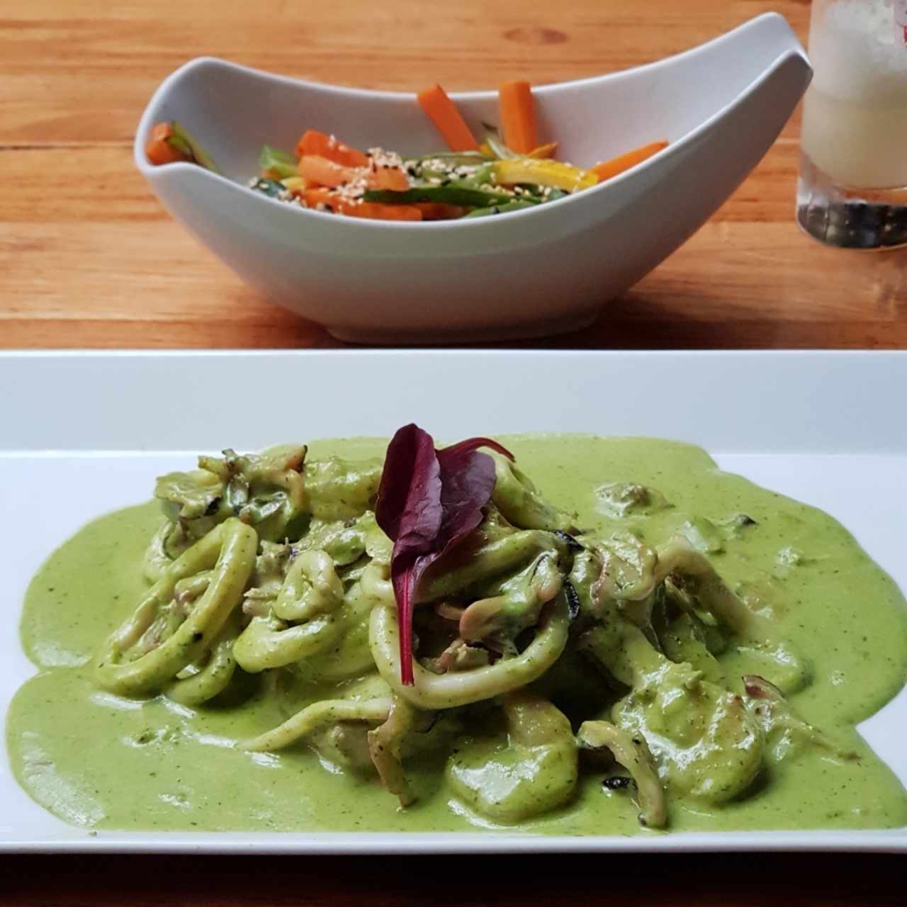 Pescado con Mariscos al Cilantro