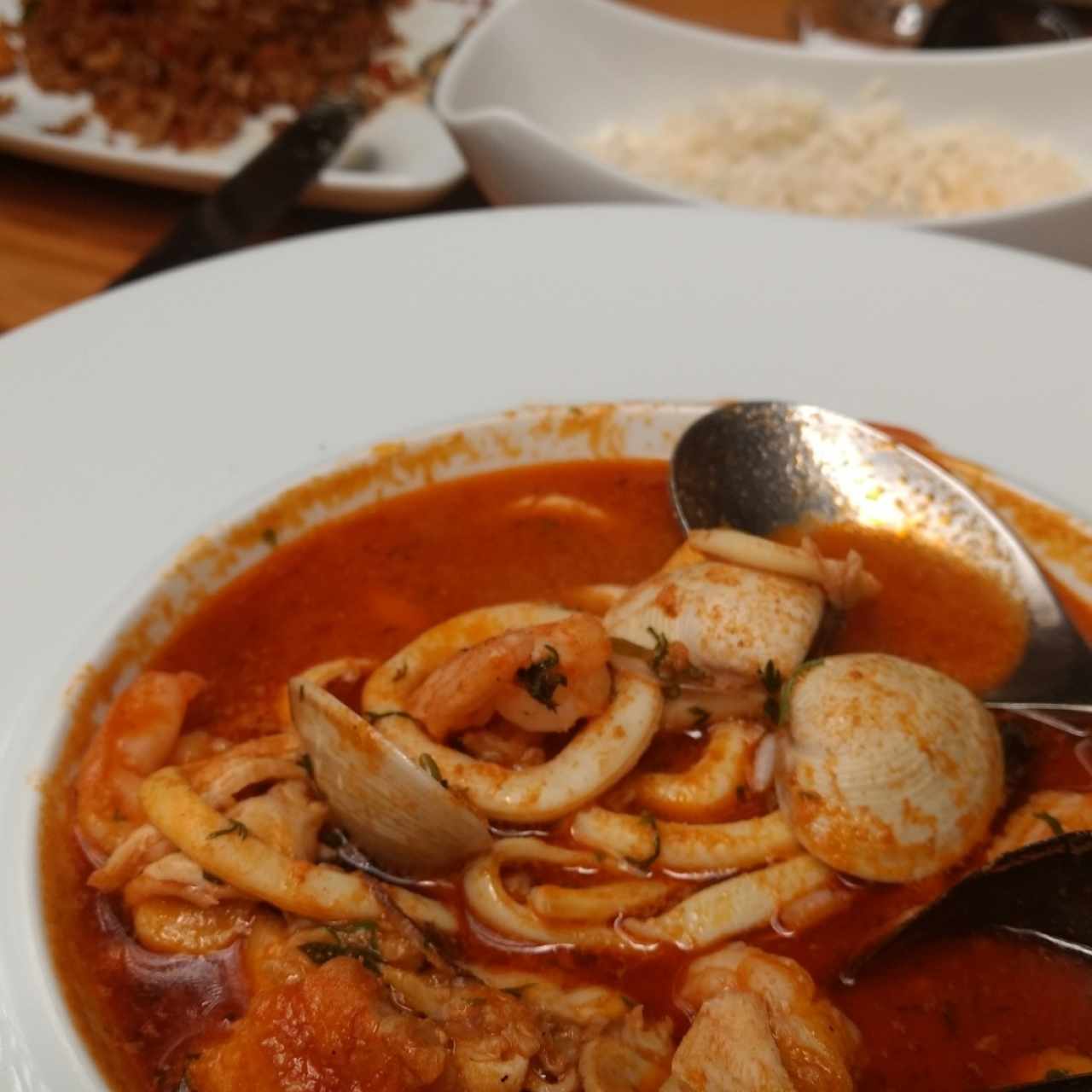 cazuela de mariscos