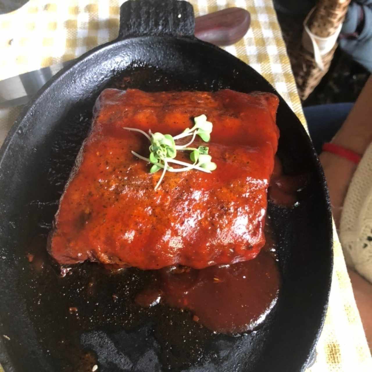 costillas de cerdo bbq de la casa