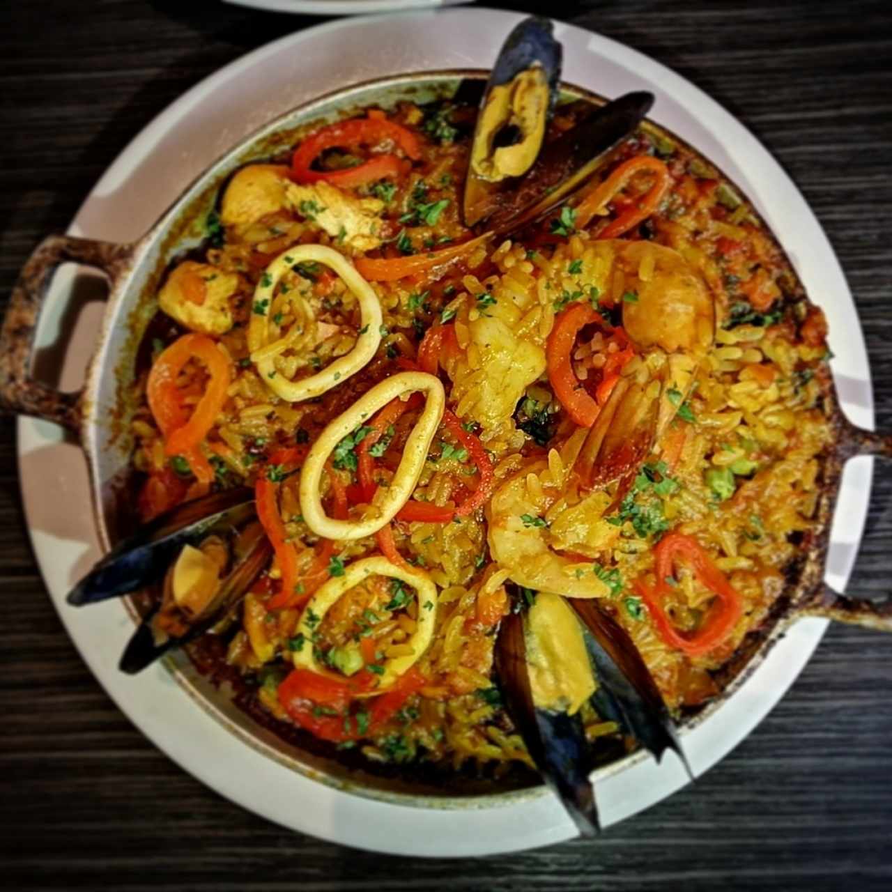 paella caracol azul