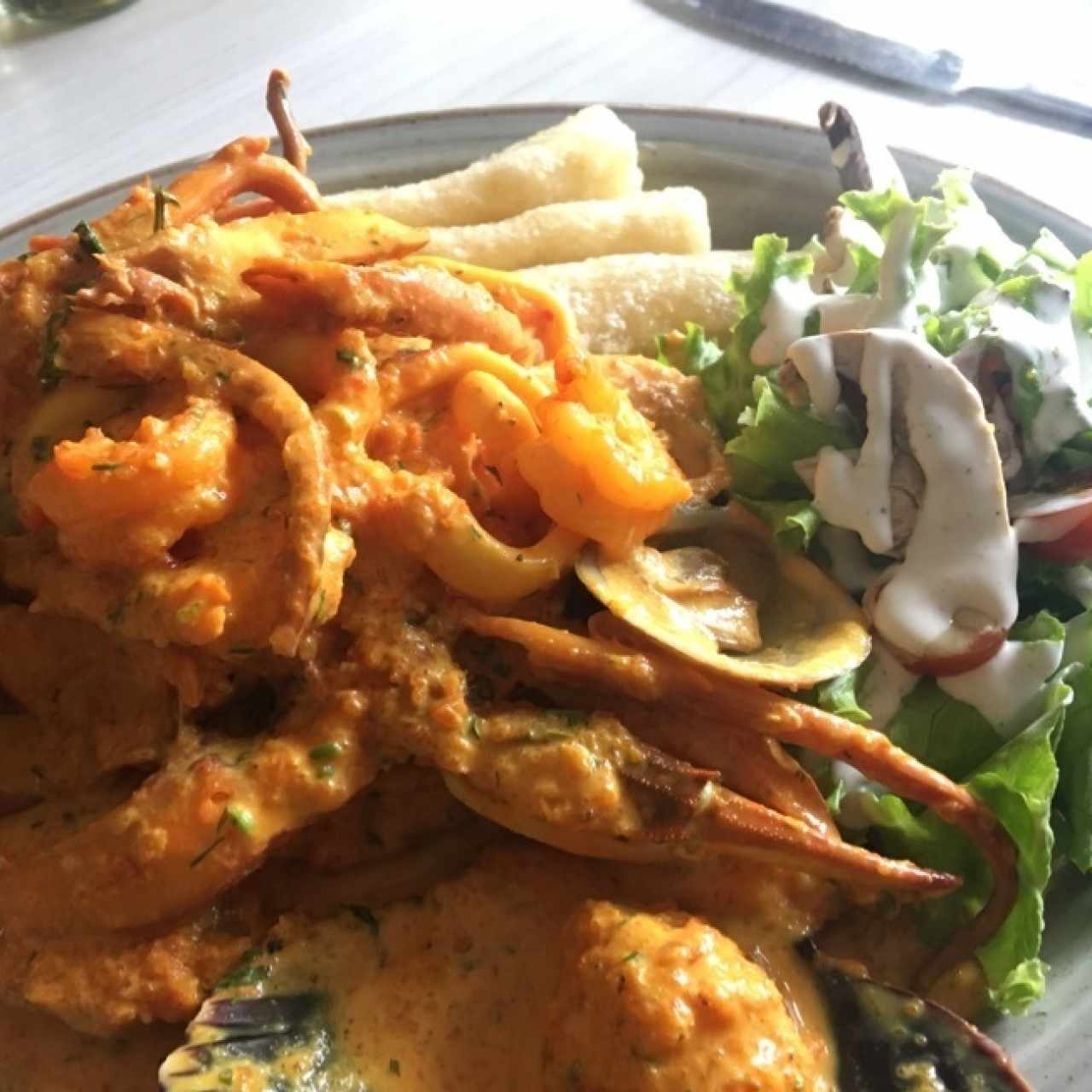 Pescado a lo macho 