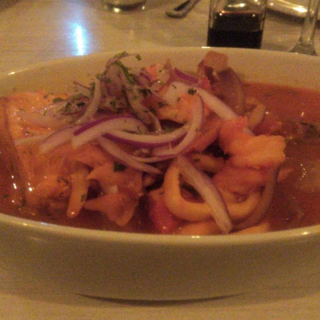 cazuela de pescado y marisco