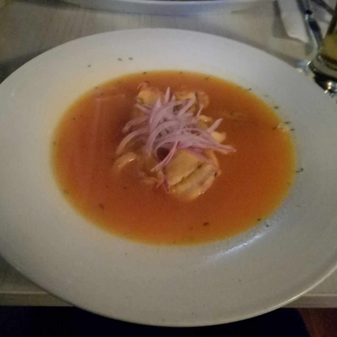 sudado de Corvina y mariscos
