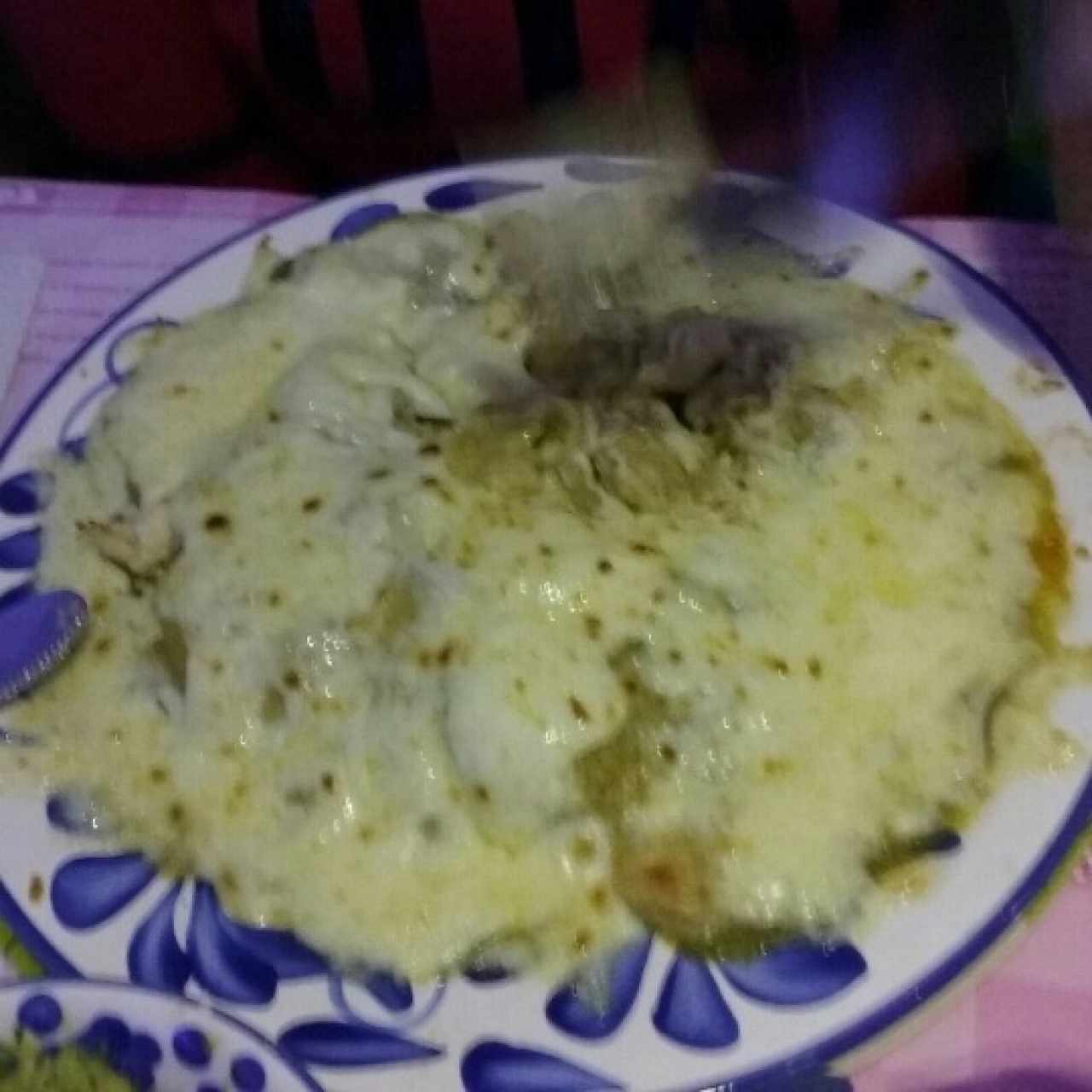 Enchiladas verdes 