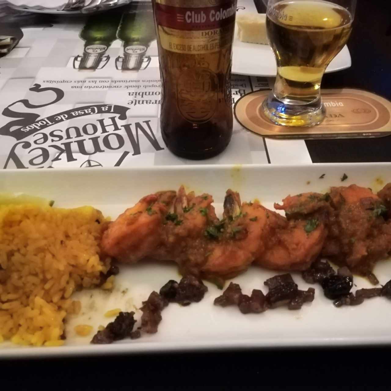 Langostinos en salsa de Mango