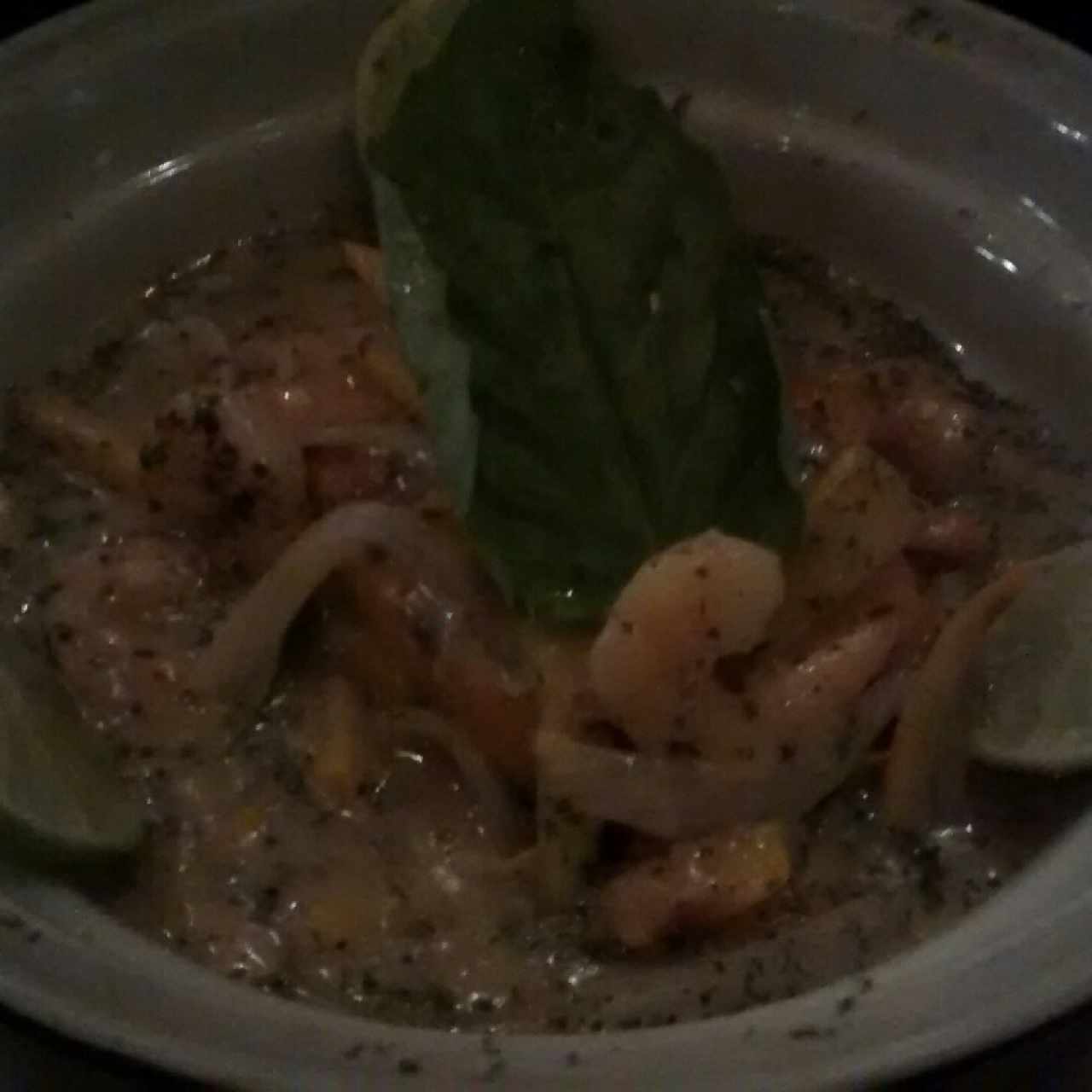 salmon and prawn