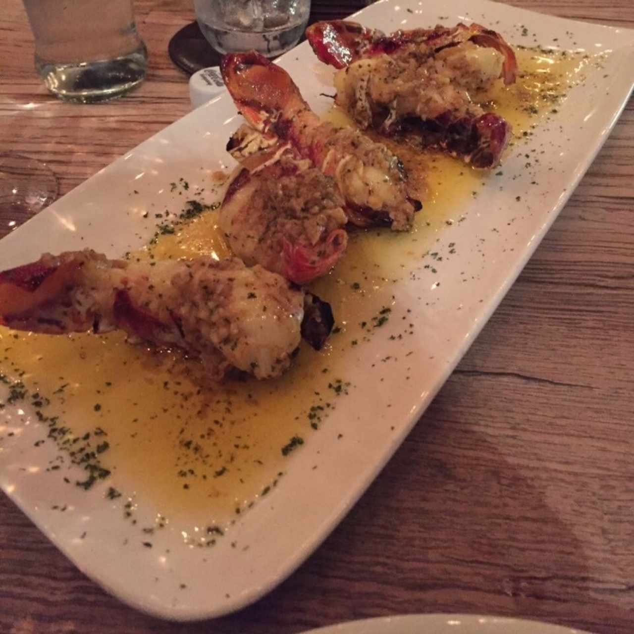 Colitas de Langosta a la Brasa