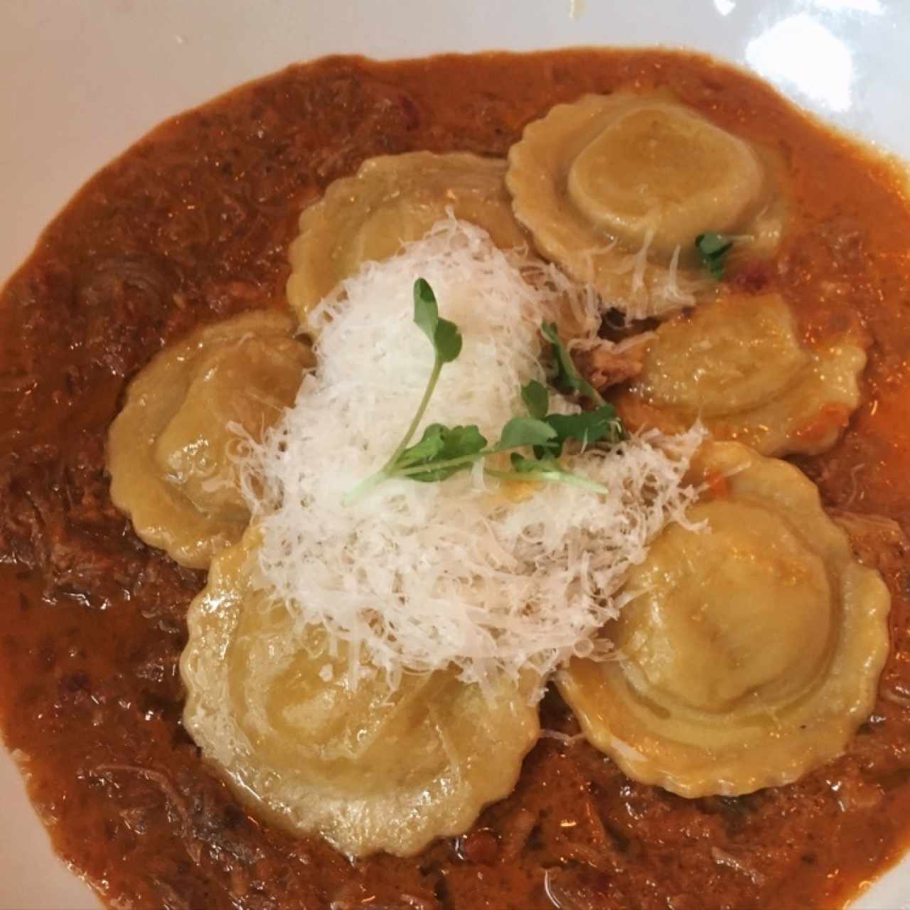 Raviolis de plátano maduro