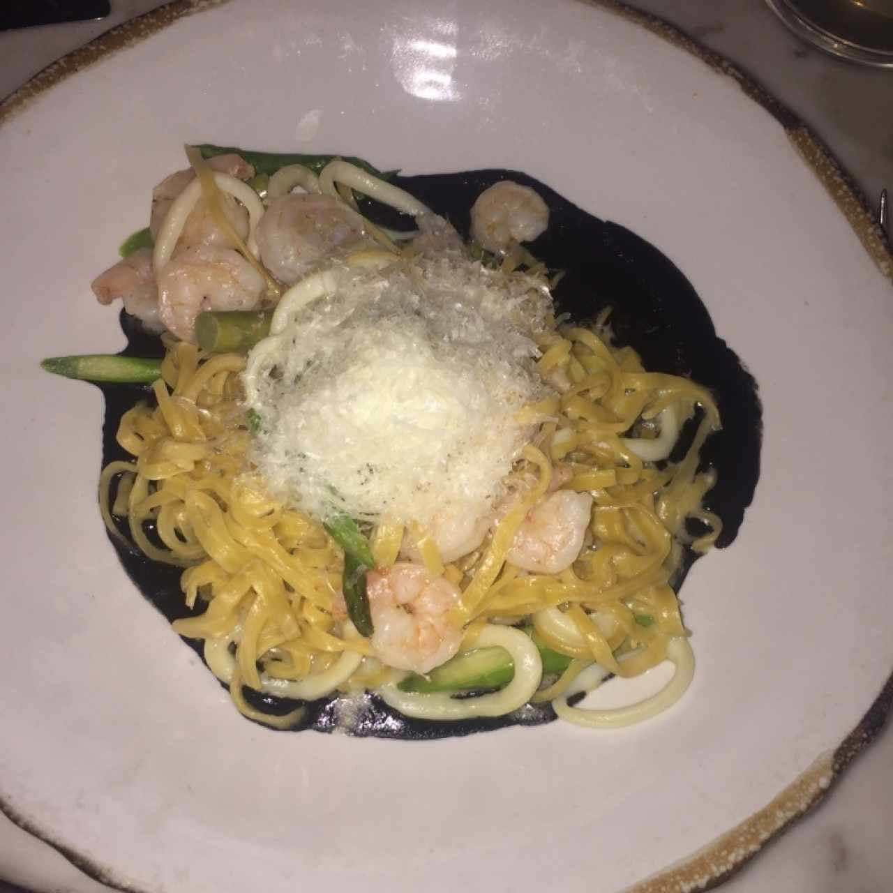Spaghetti cortado a mano 
