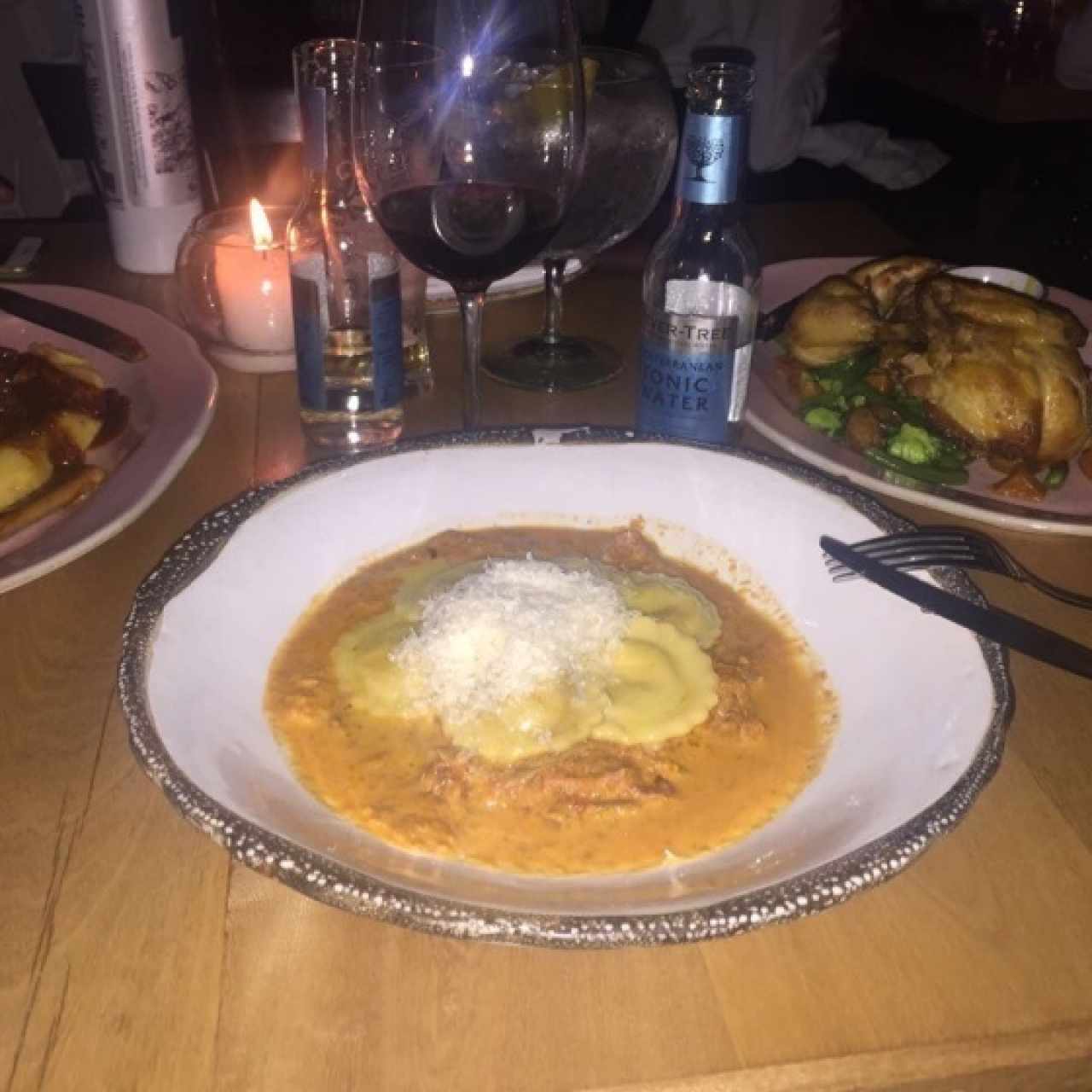 ravioli de platano maduro