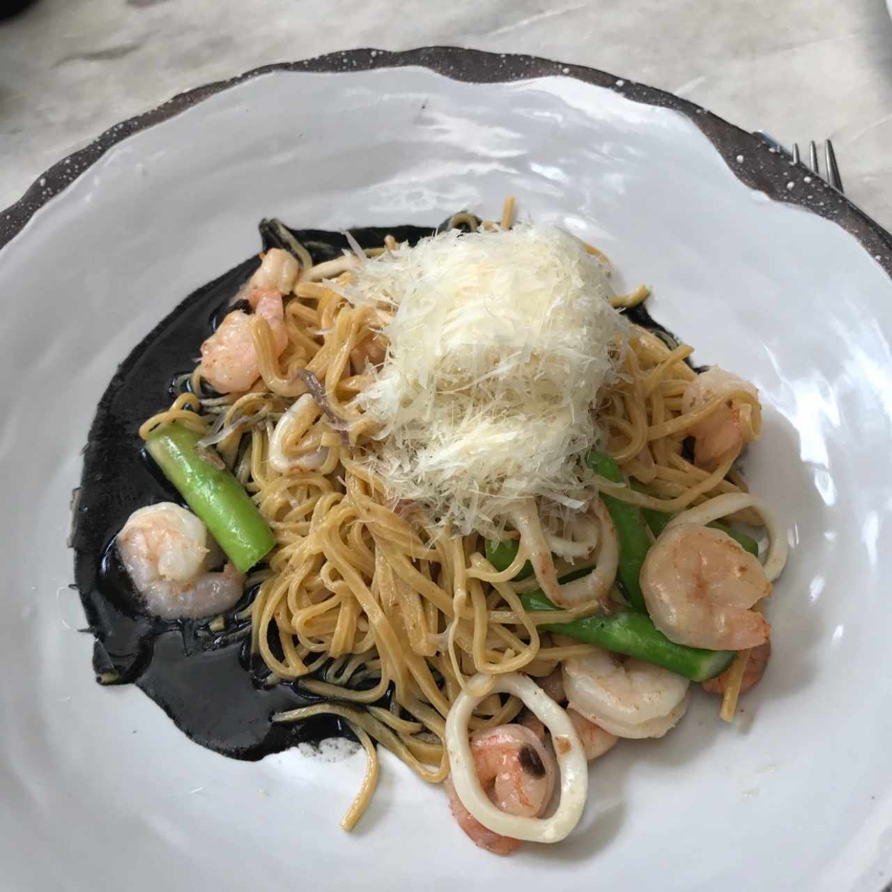 pasta cortada a mano.