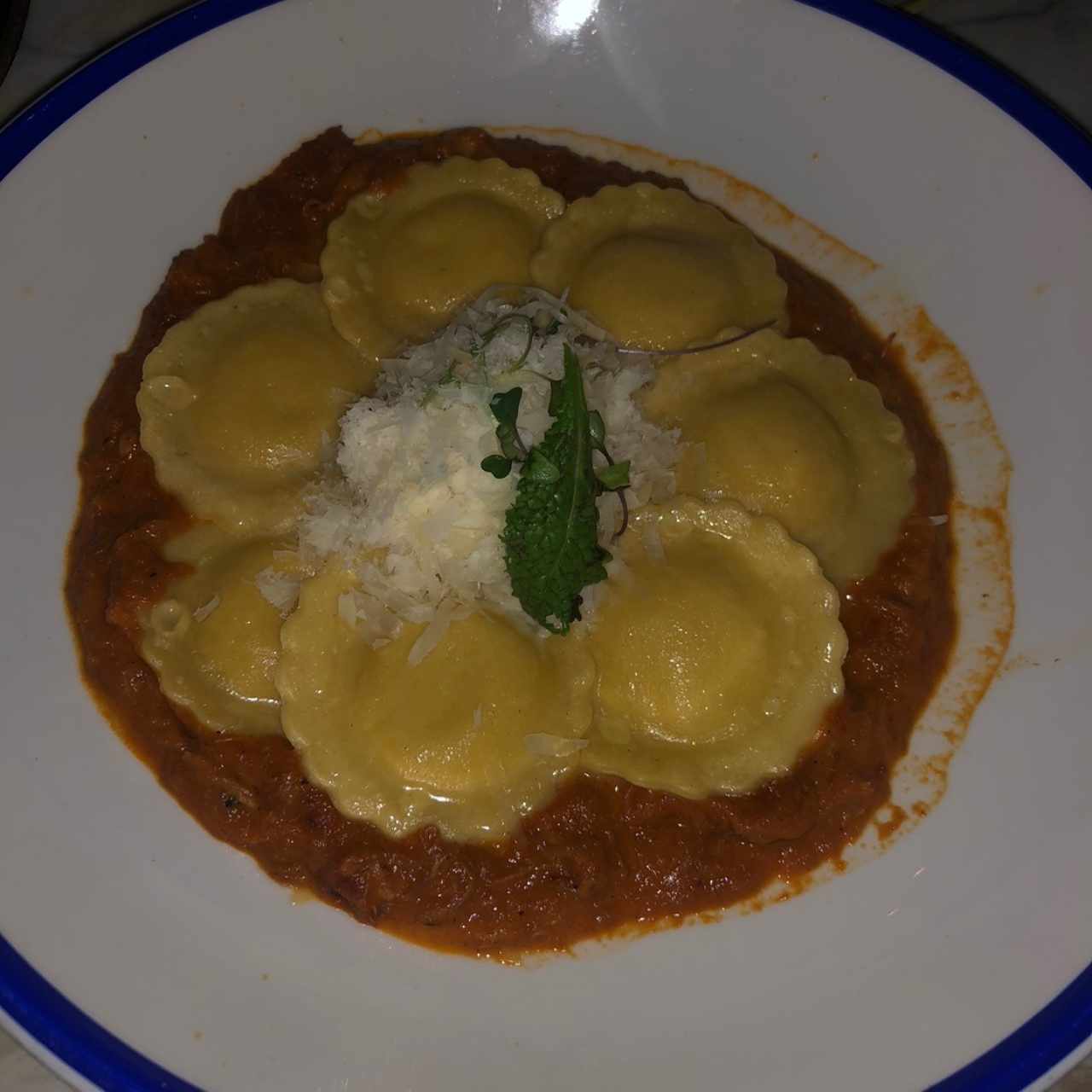 Raviolis de plátano maduro