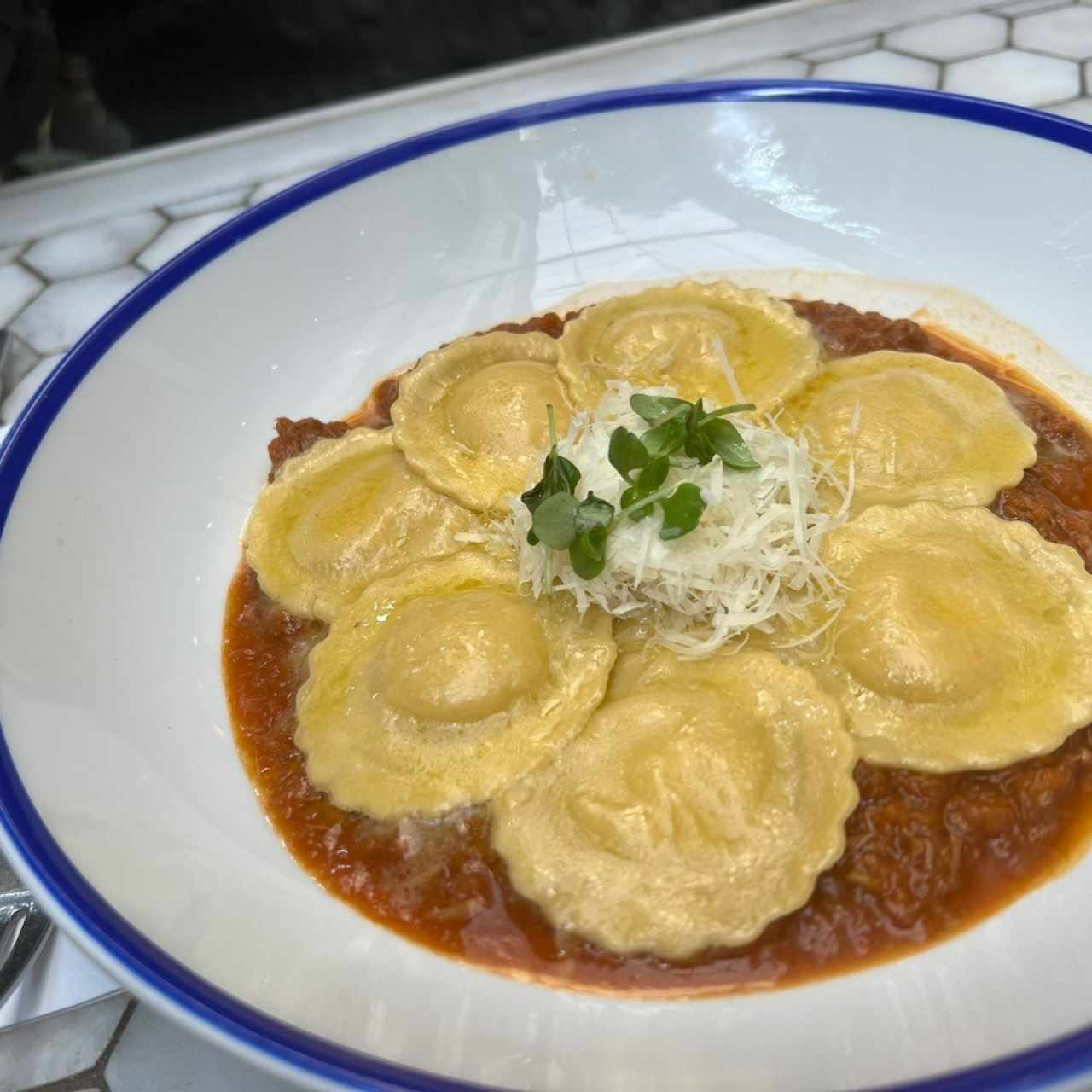 Ravioli sorrentino de platano