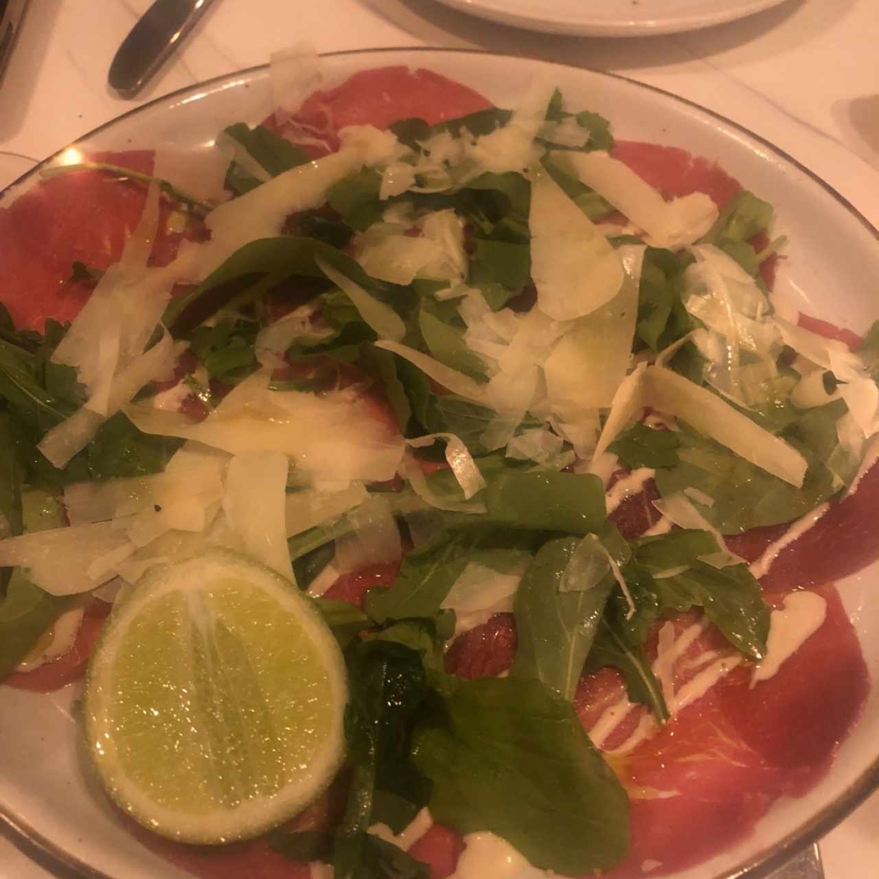 carpaccio de Res