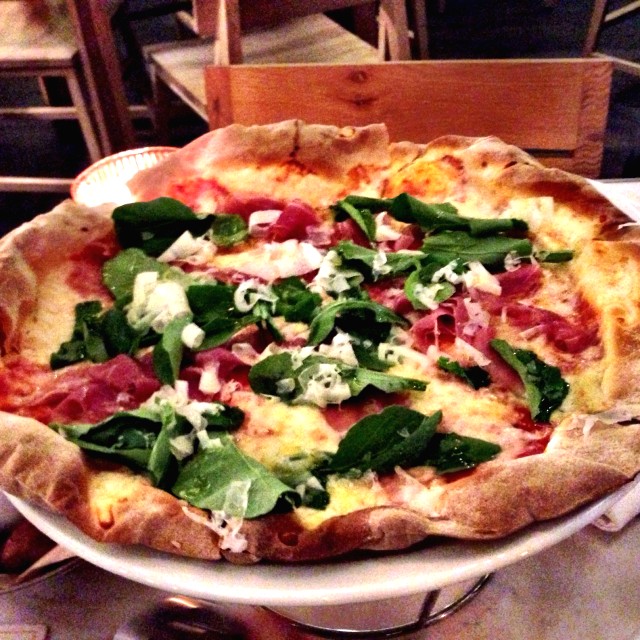 Pizza con Prosciutto