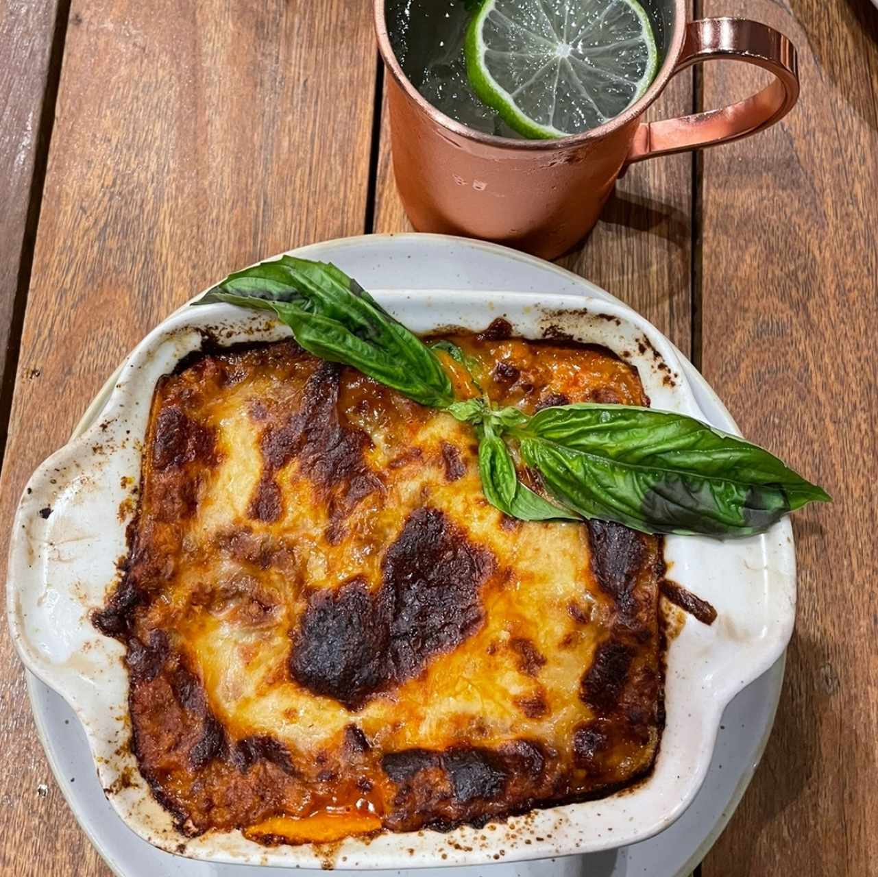 lasagna bolognesa y Tito’s mule