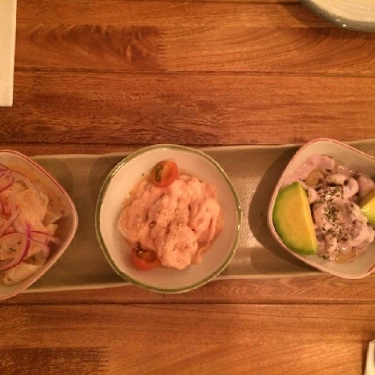 Trilogia de ceviches