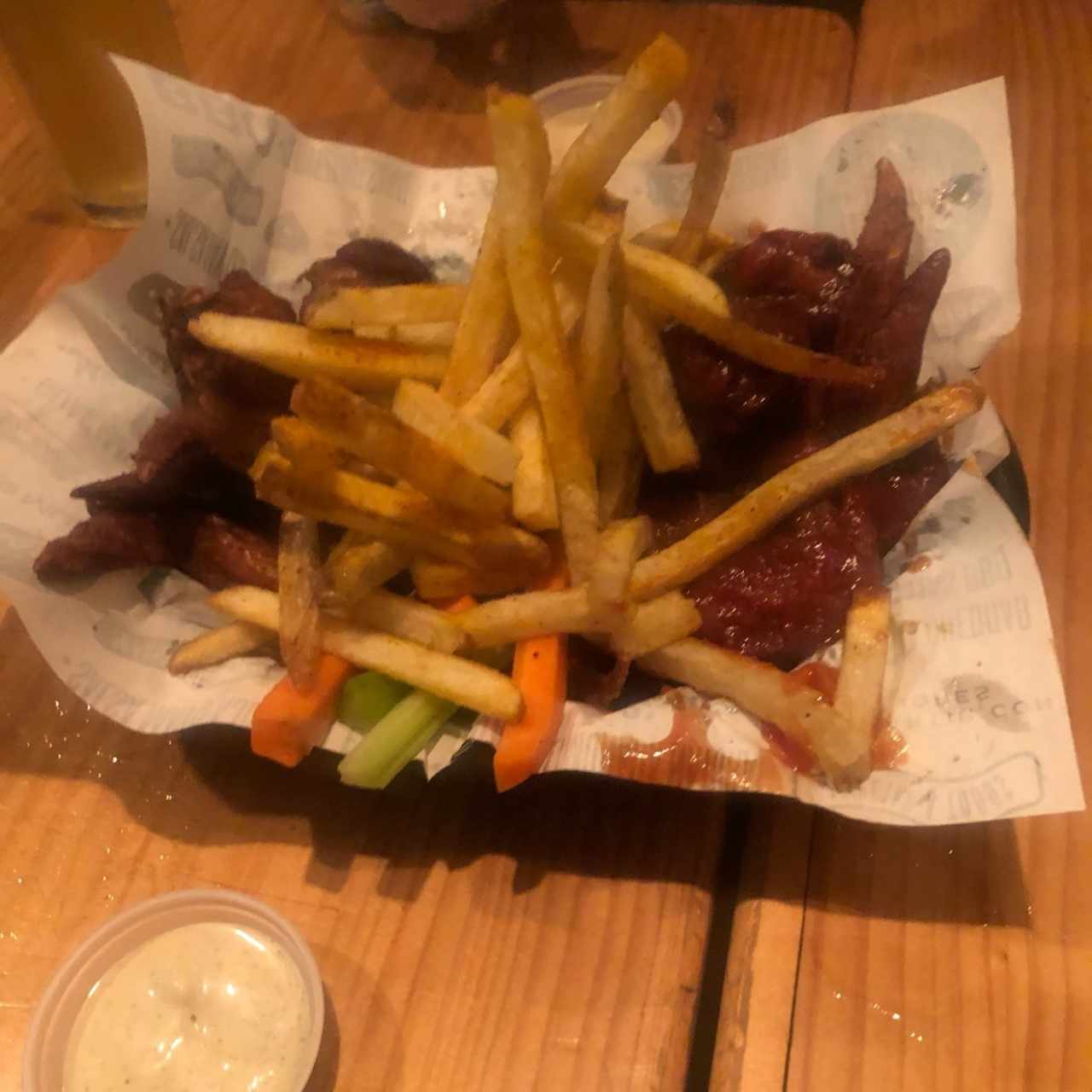 alitas bbq y picante