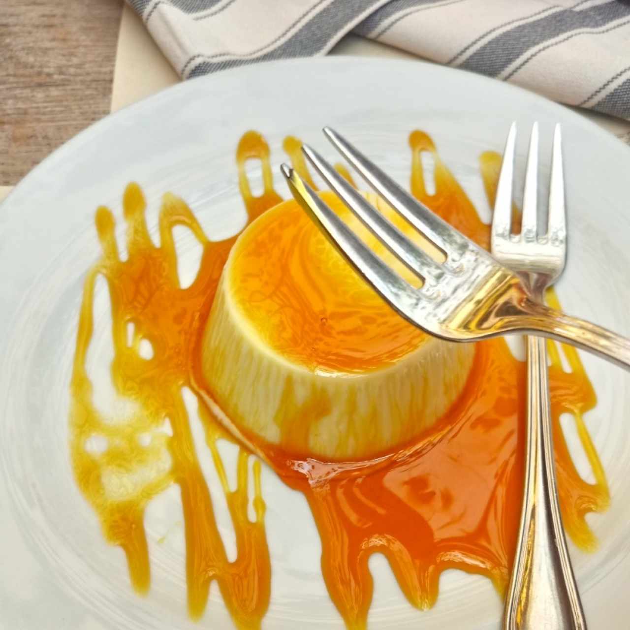 panacota de caramelo