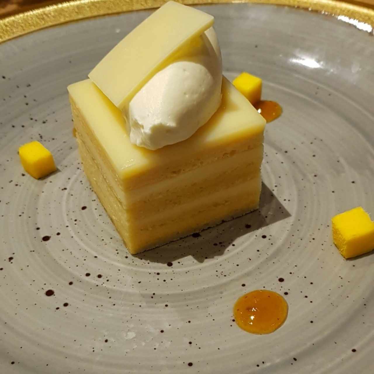 dulce de chocolate blanco