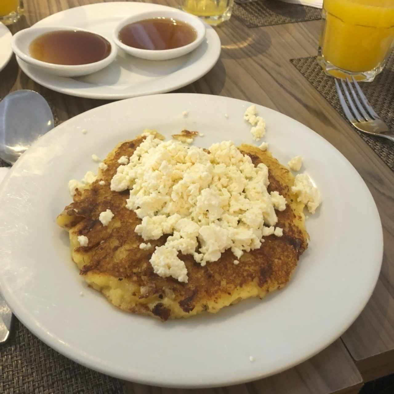 arepa de chocolo con queso 