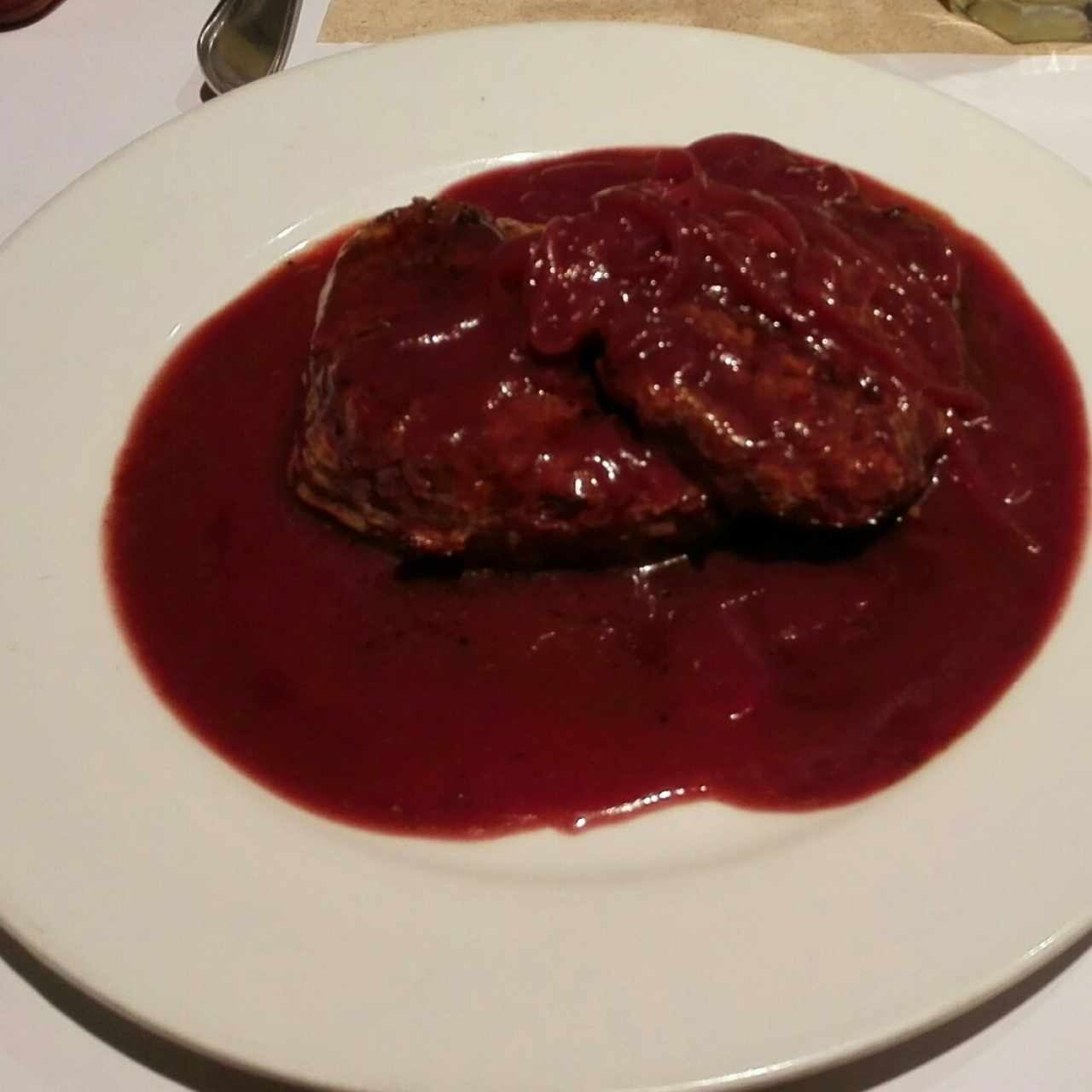 Lomo de cuadril al vino