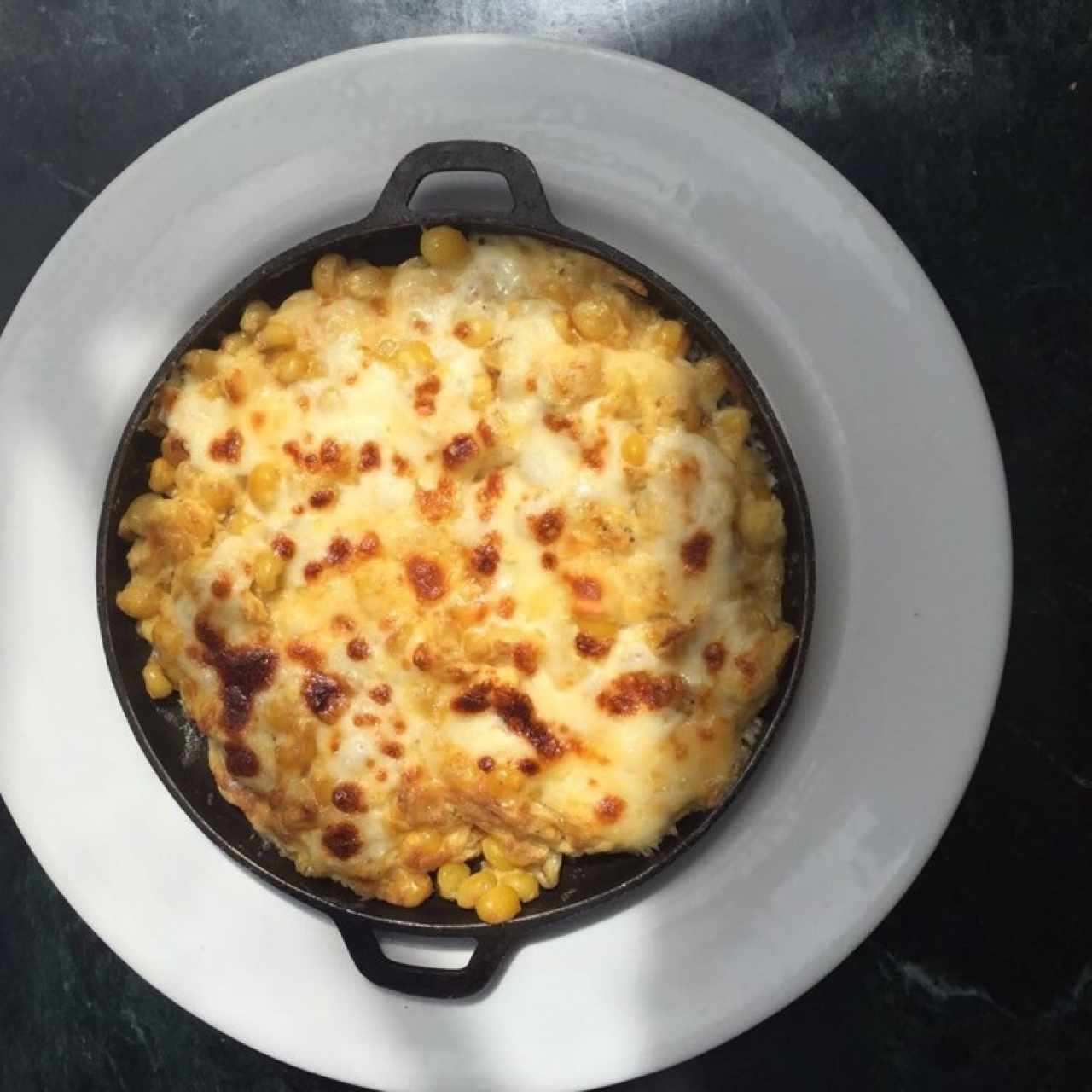 huevos con queso y mazorca