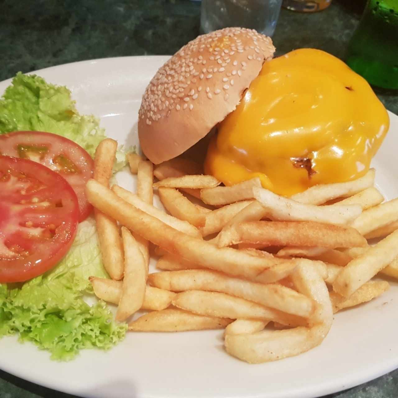 Hamburguesa con queso