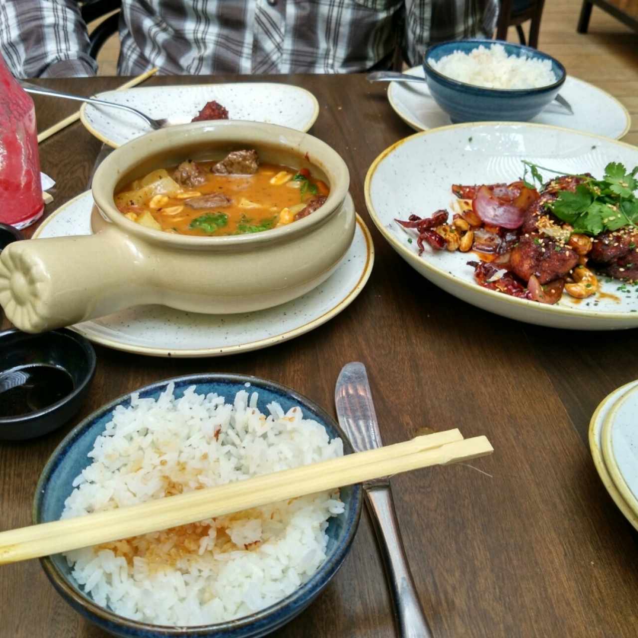 Masaman y Kung Pao