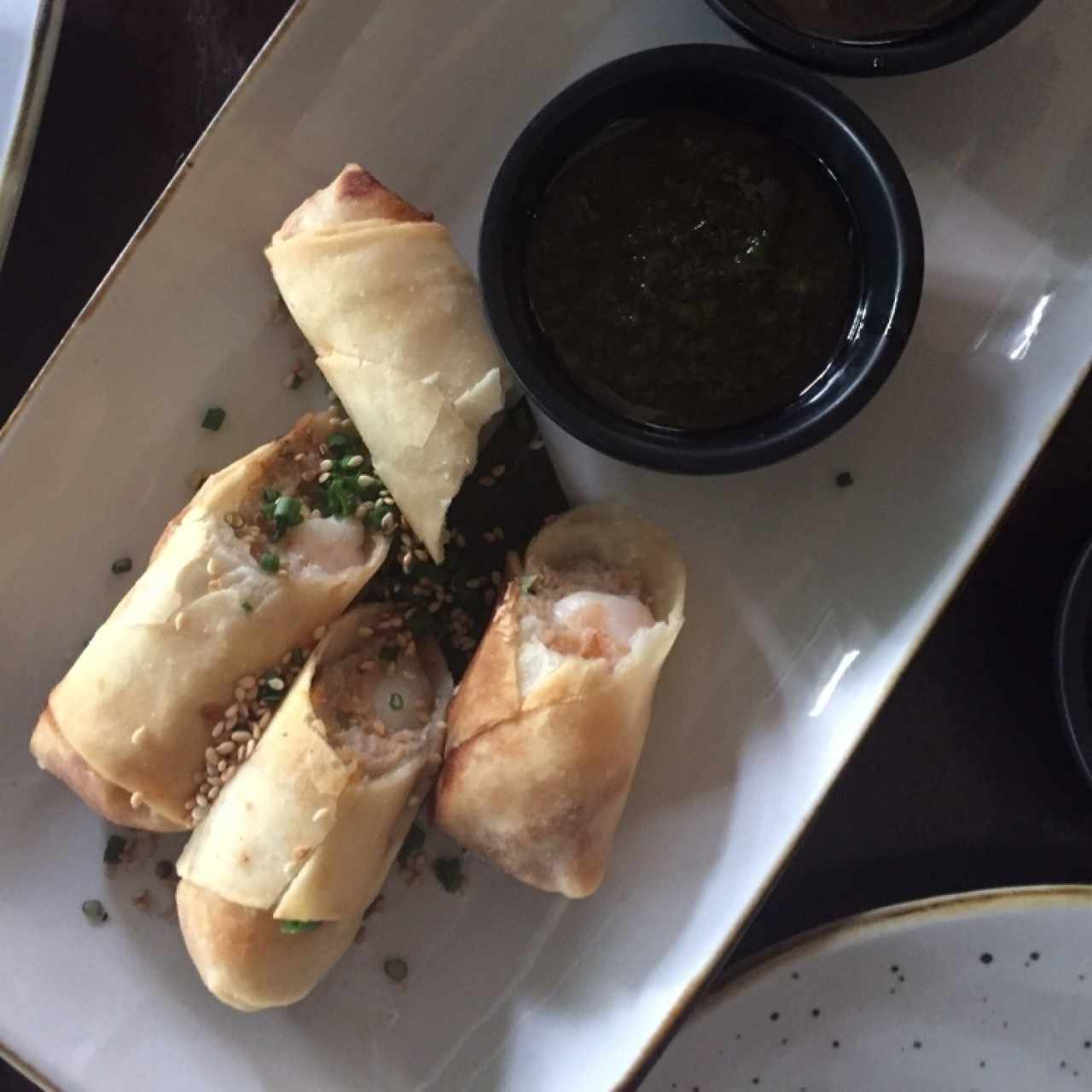 Lumpias Thai de Langostinos y Cerdo
